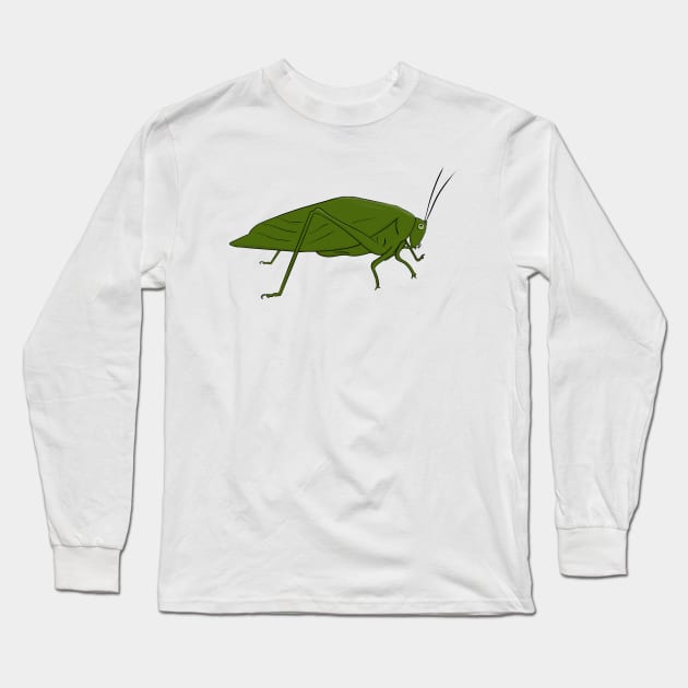 Locust Grasshopper Insect Etmonology Long Sleeve T-Shirt by DiegoCarvalho